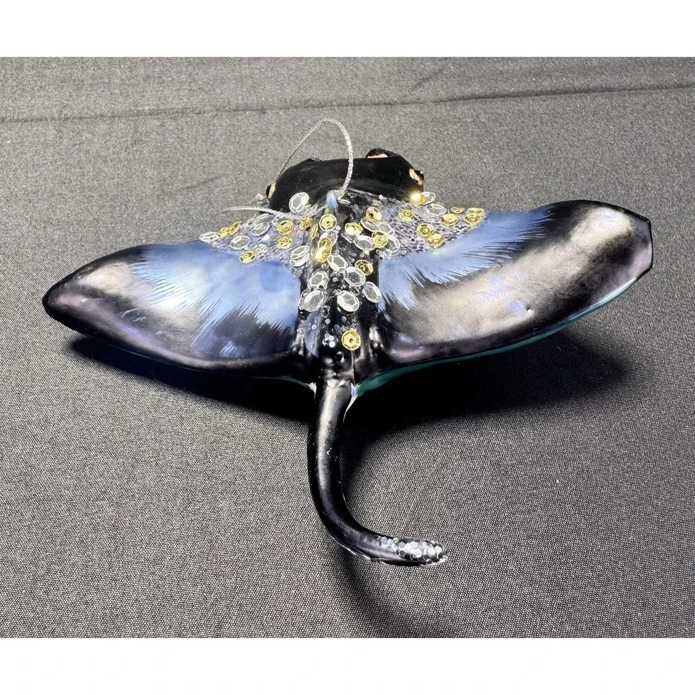 MANTA RAY Stingray Robert Stanley Glass Christmas Ornament Ocean‎ Beachy